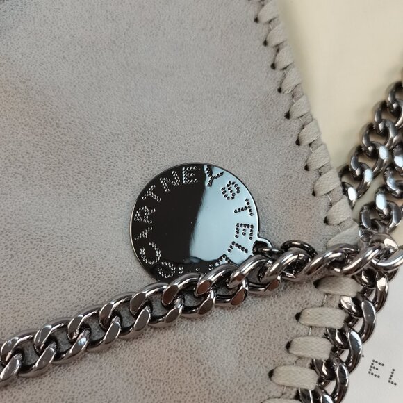 NEW STELLA MCCARTNEY  Falabella  Shoulder Bag Metallic Grey - Picture 10 of 14